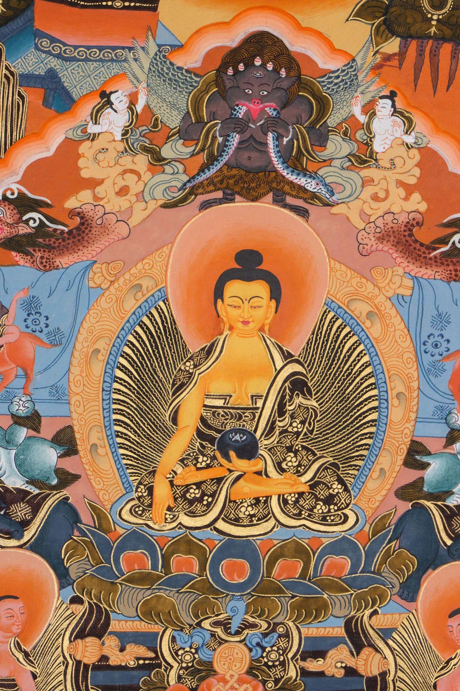 Life of Buddha Thangka Painting - Image 7